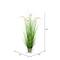 4ft. Artificial Green Grass & Cattails in Iron Pot